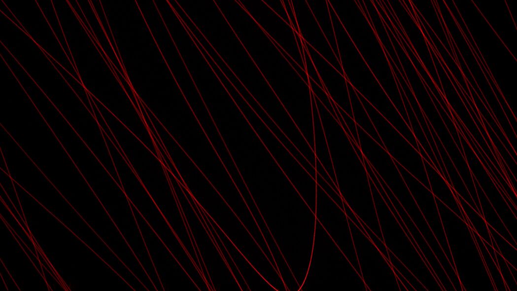 线条 曲线 交叉 抽象 红色 4k壁纸 3840x2160