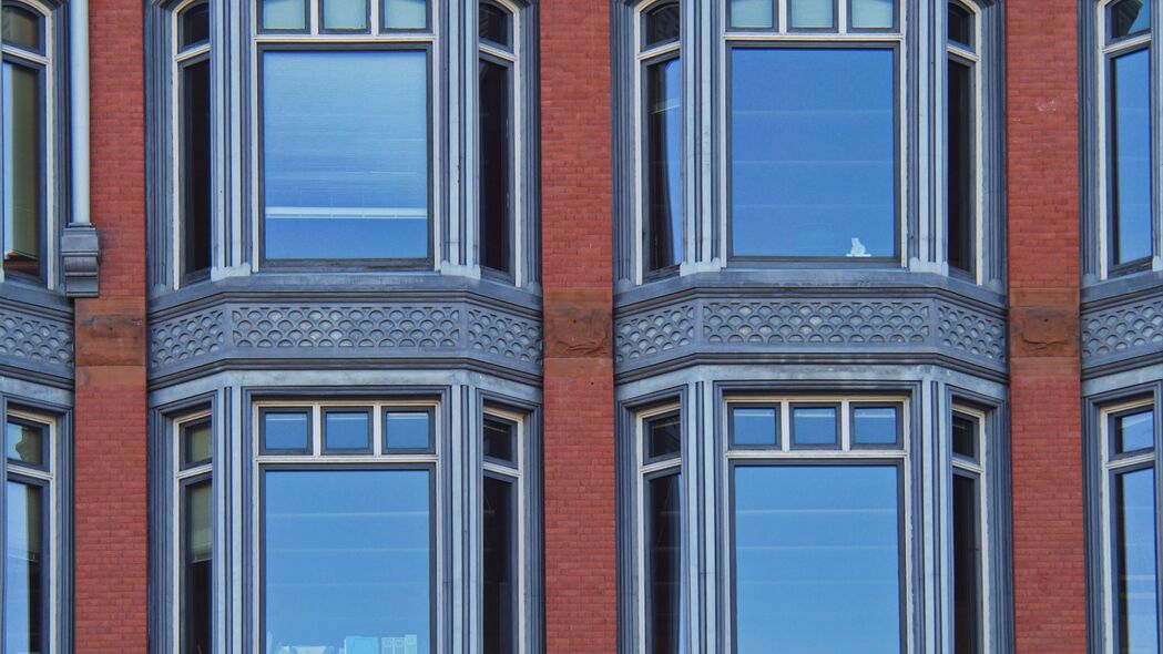 窗户 建筑 建筑 立面 砖 4k壁纸 3840x2160