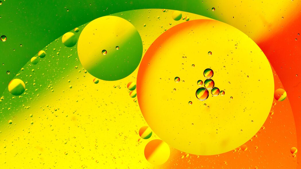 气泡 圆圈 抽象 黄色 4k壁纸 3840x2160
