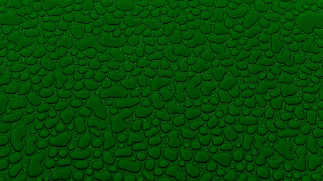滴 形状 水 表面 纹理 绿色 4k壁纸 3840x2160