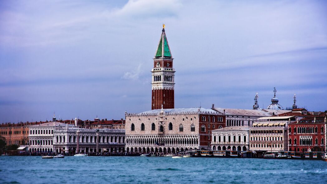 塔 建筑物 水 城市 威尼斯 4k壁纸 3840x2160