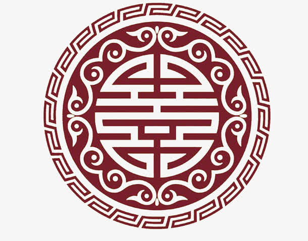 圆圈型古典中国风图案