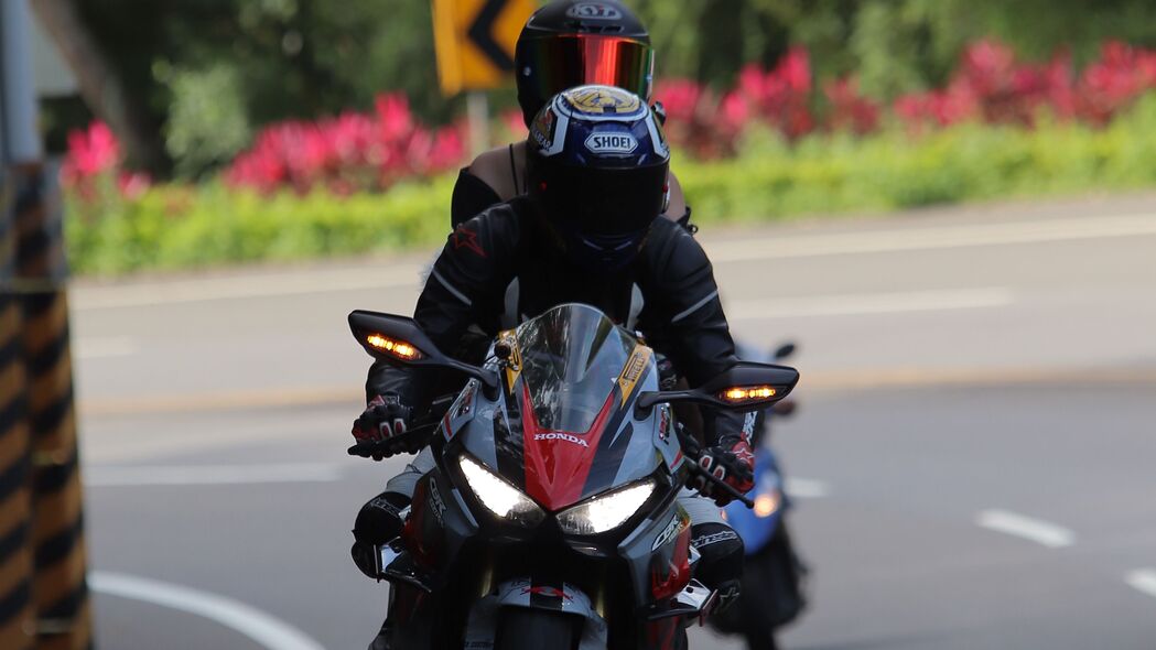 本田 摩托车 自行车 摩托车手 摩托车手 4k壁纸 3840x2160