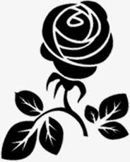 墨迹玫瑰婚礼水牌logo图片