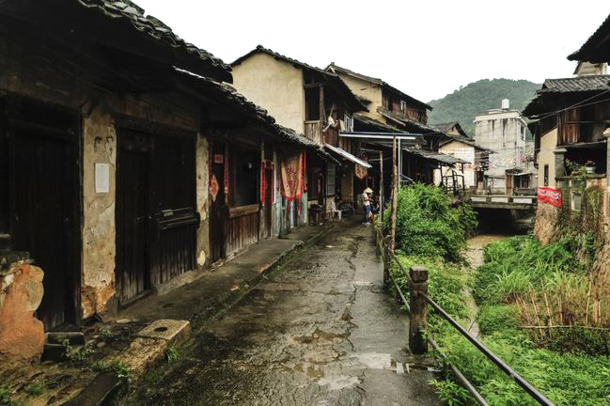 雨后村落美景，高清PNG透明背景图片，风景摄影设计素材下载