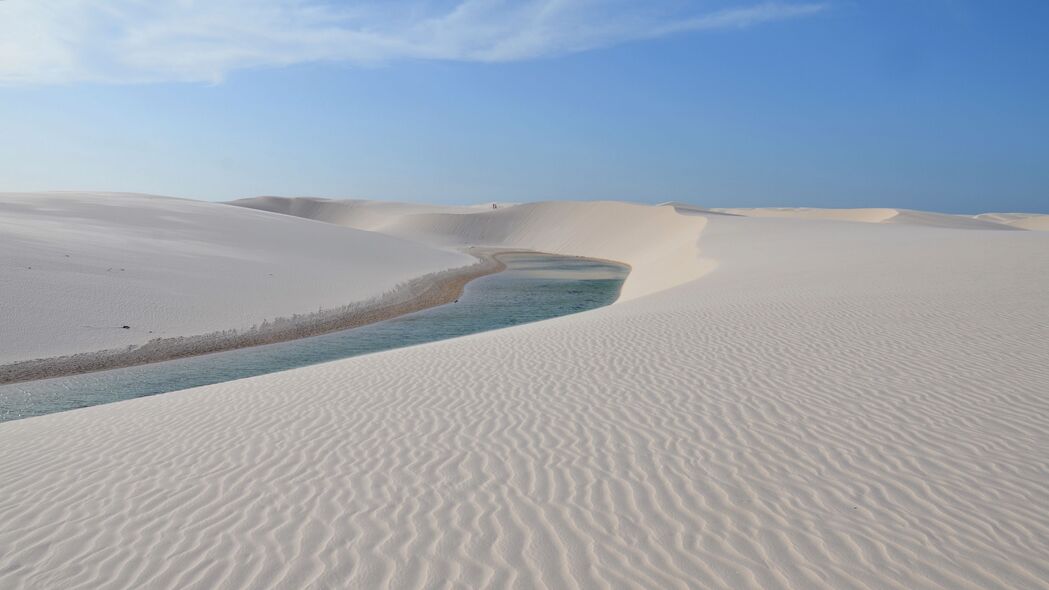 水 沙漠 沙丘 沙子 自然 4k壁纸 3840x2160