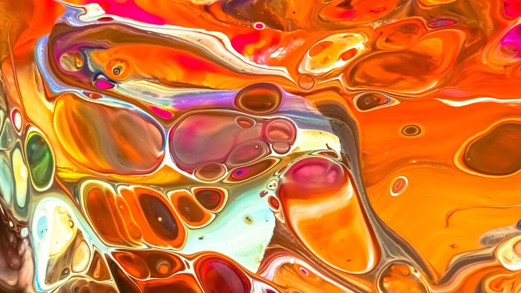 液体 气泡 抽象 彩色 4k壁纸 3840x2160