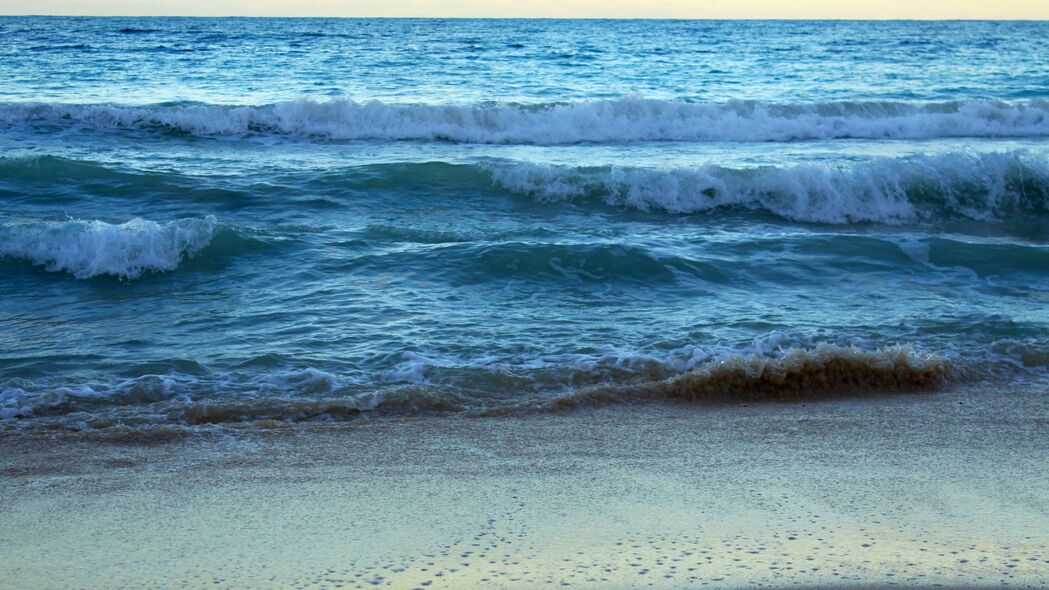海岸 沙滩 大海 海浪 自然 4k壁纸 3840x2160