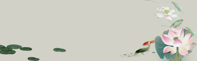 古典花鸟锦鲤背景图
