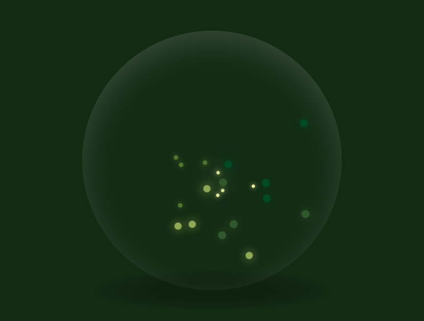 粒子旋转圆动画设计，玻璃球动态图片唯美素材