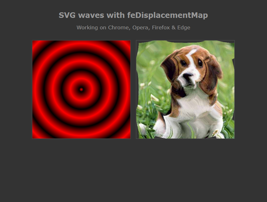 svg波浪动画，有趣的图片波动效果