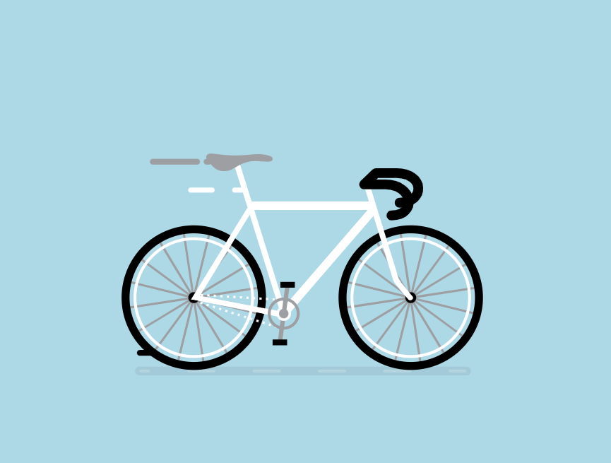 自行车卡通形象设计，自行车动画素材必备
