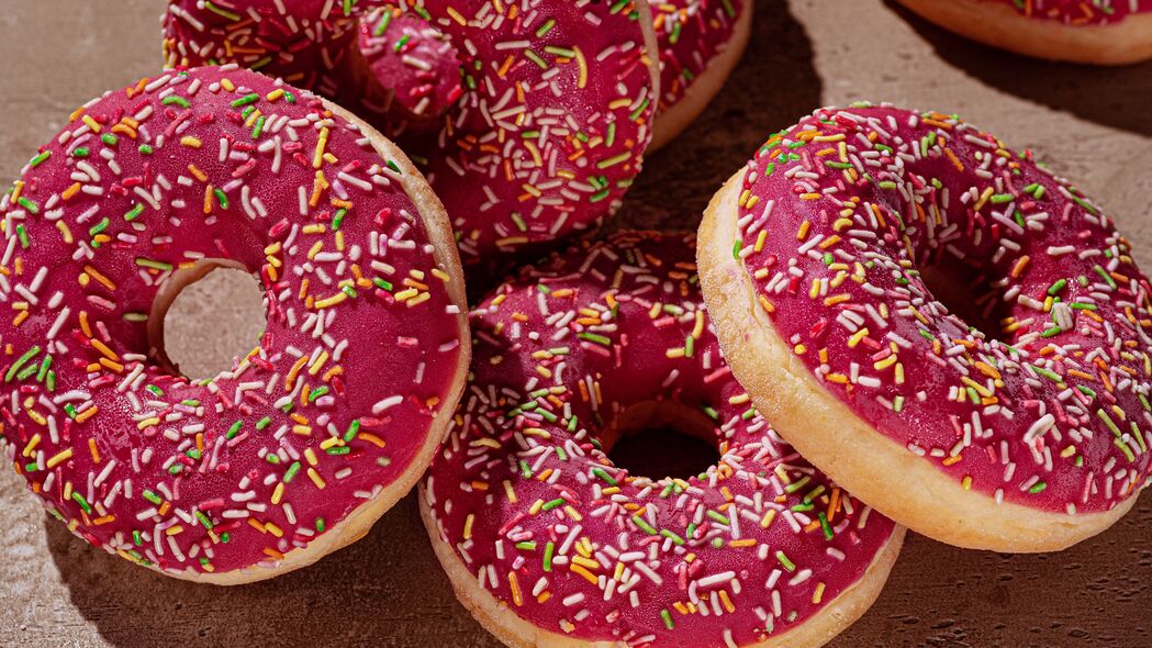 甜甜圈 甜点 食物 粉红色 4k壁纸 3840x2160
