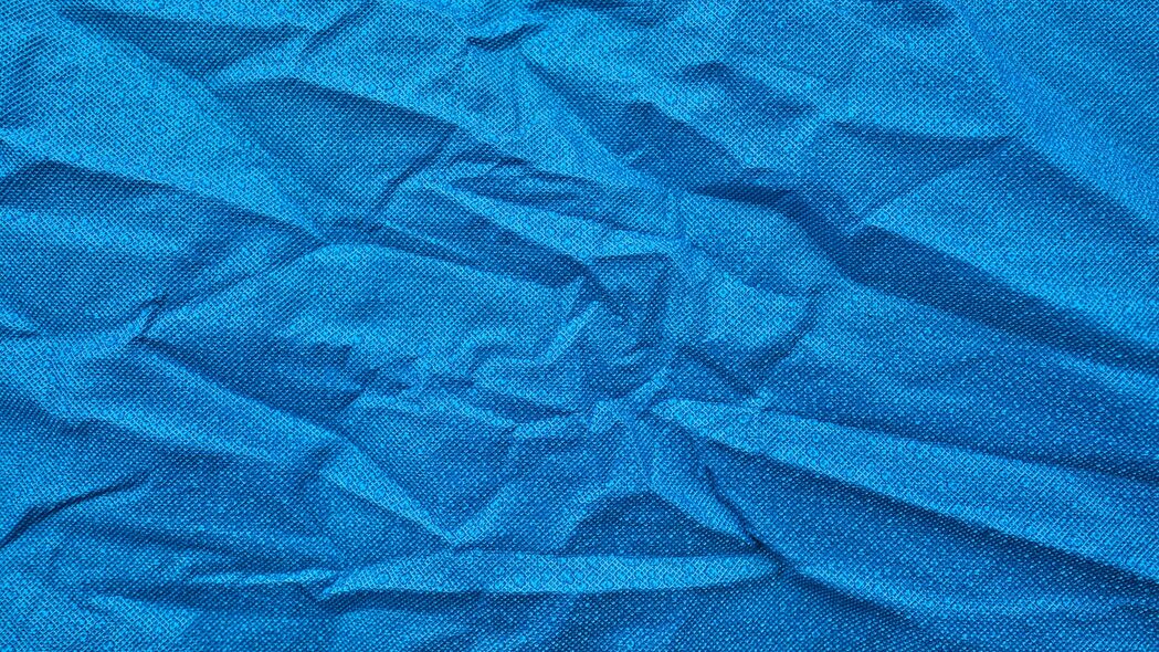 面料 褶皱 表面 纹理 蓝色 4k壁纸 3840x2160