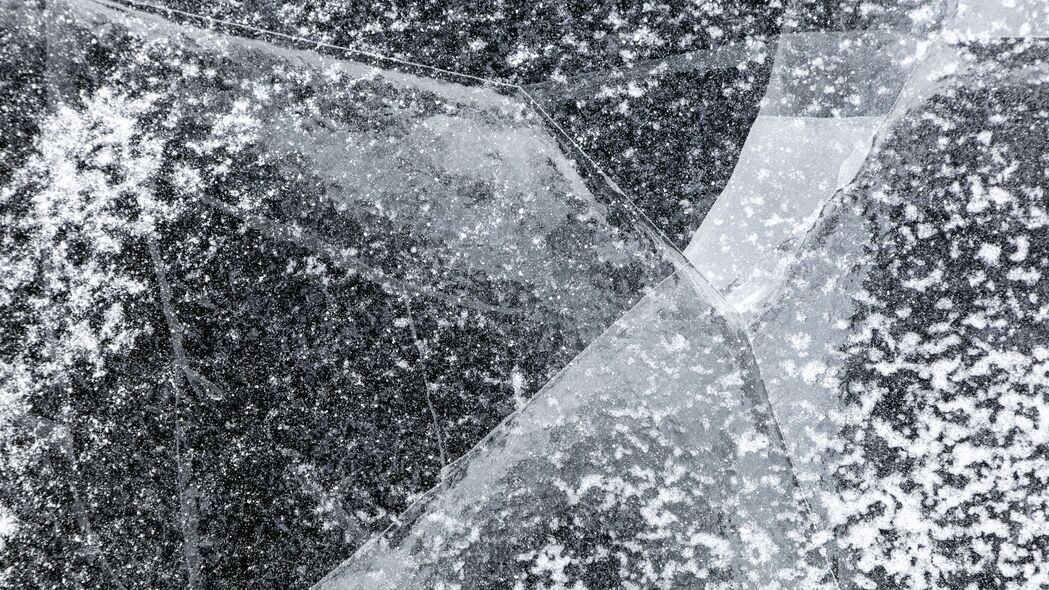 冰 缝隙 纹理 表面 灰色 4k壁纸 3840x2160