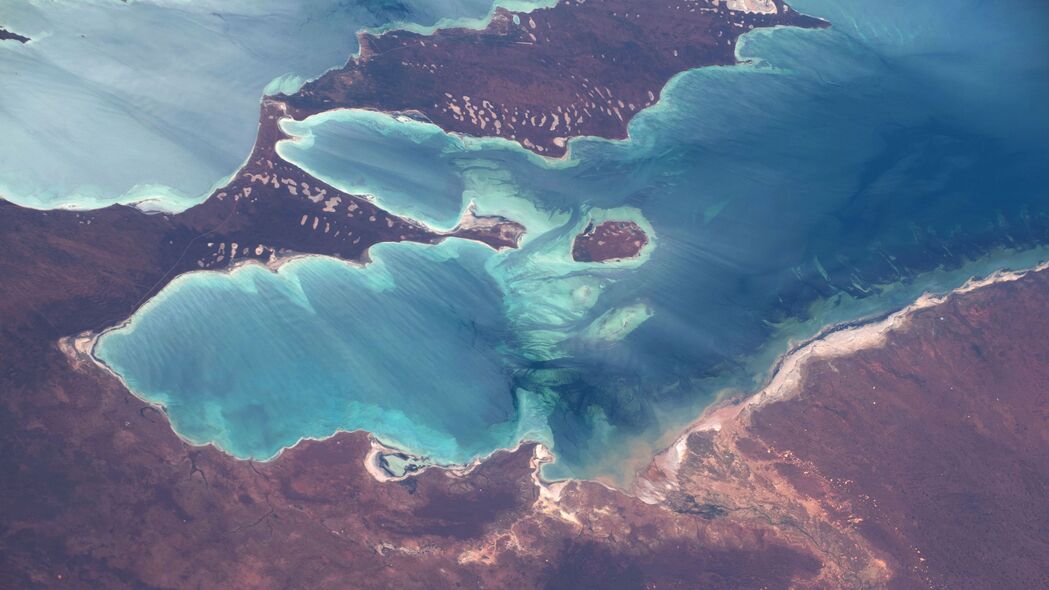 陆地 海洋 岛屿 行星 从太空观看 4k壁纸 3840x2160