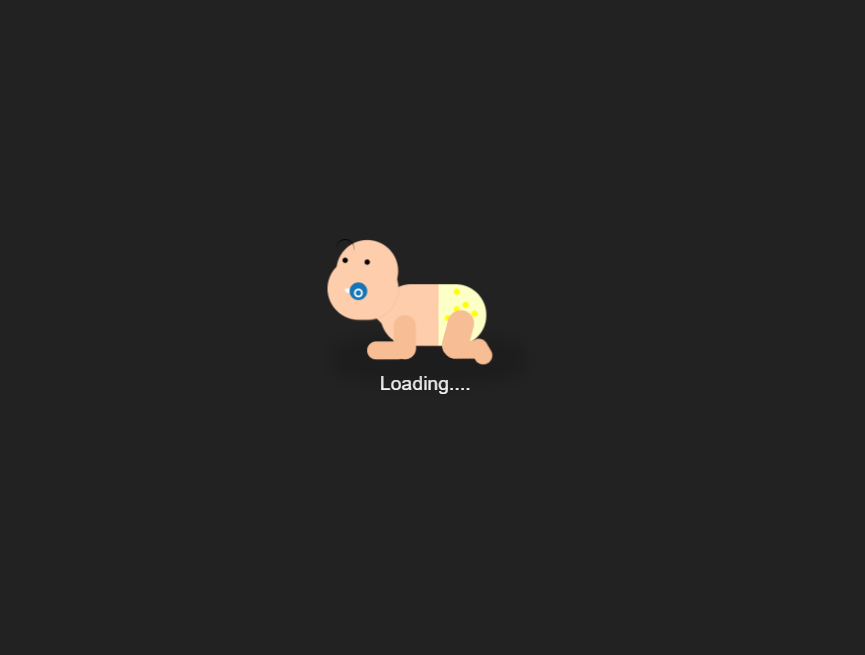 图片加载loading，可爱宝宝动画效果图