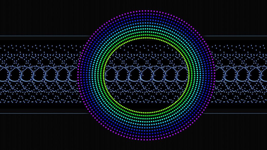 圆形点彩抽象图案，4K高清壁纸，3840x2160超清背景图片下载