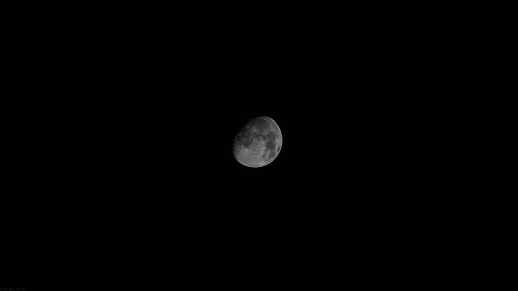 月亮 相位 夜晚 天空 黑色 4k壁纸 3840x2160