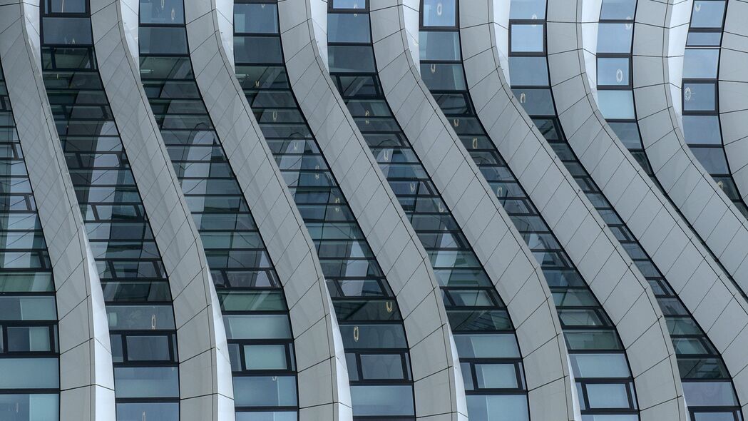 建筑 建筑 曲线 玻璃 4k壁纸 3840x2160