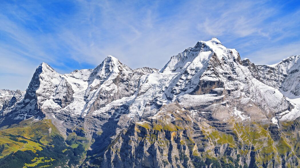 山脉 雪 浮雕 景观 自然 4k壁纸 3840x2160