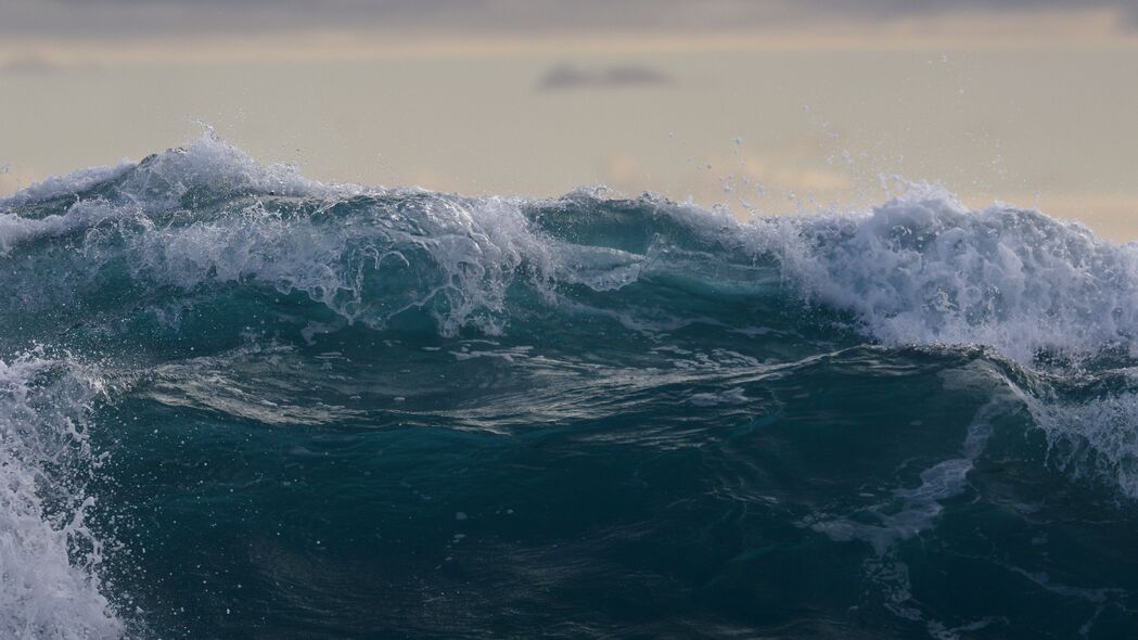 大海 海浪 浪花 水 蓝色 4k壁纸 3840x2160