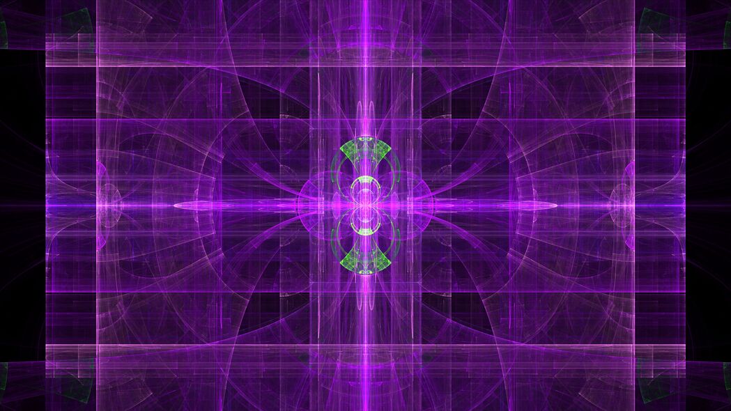 3840x2160 分形 图案 射线 抽象 紫色壁纸 背景
