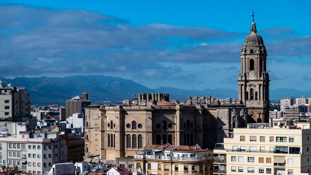城市 建筑 建筑 鸟瞰图 马拉加 西班牙 4k壁纸 3840x2160