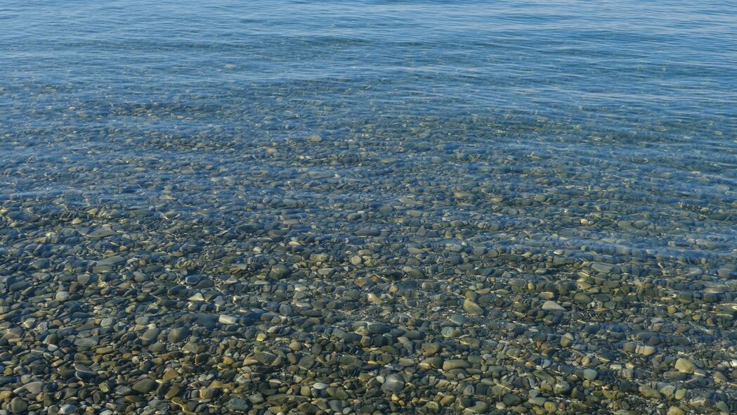 海 水 鹅卵石 石头 自然 4k壁纸 3840x2160