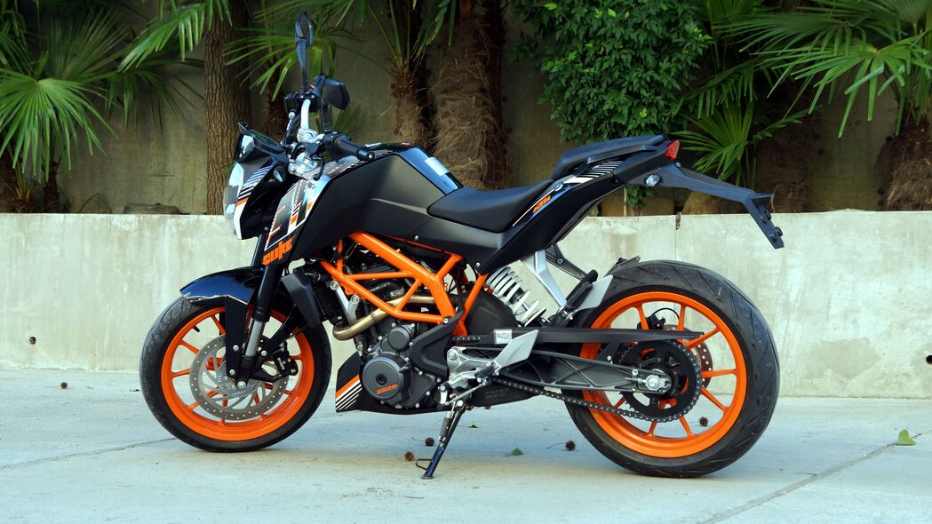 ktm 摩托车 自行车 黑色 橙色 摩托车 4k壁纸 3840x2160