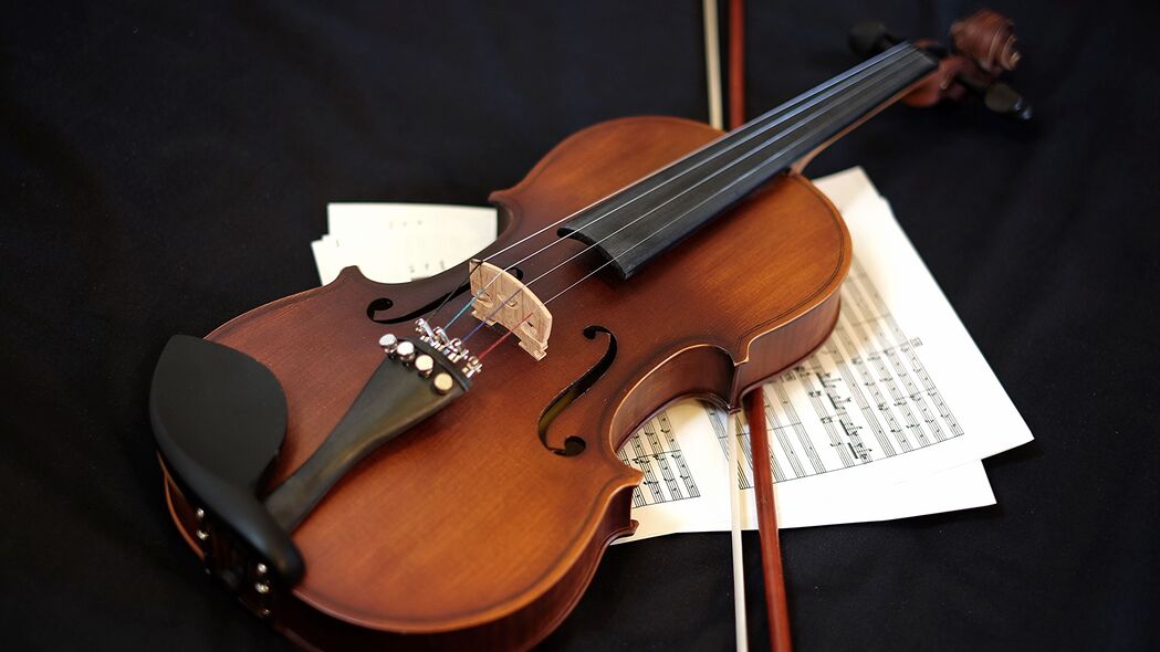 小提琴 乐器 乐谱 音乐 4k壁纸 3840x2160