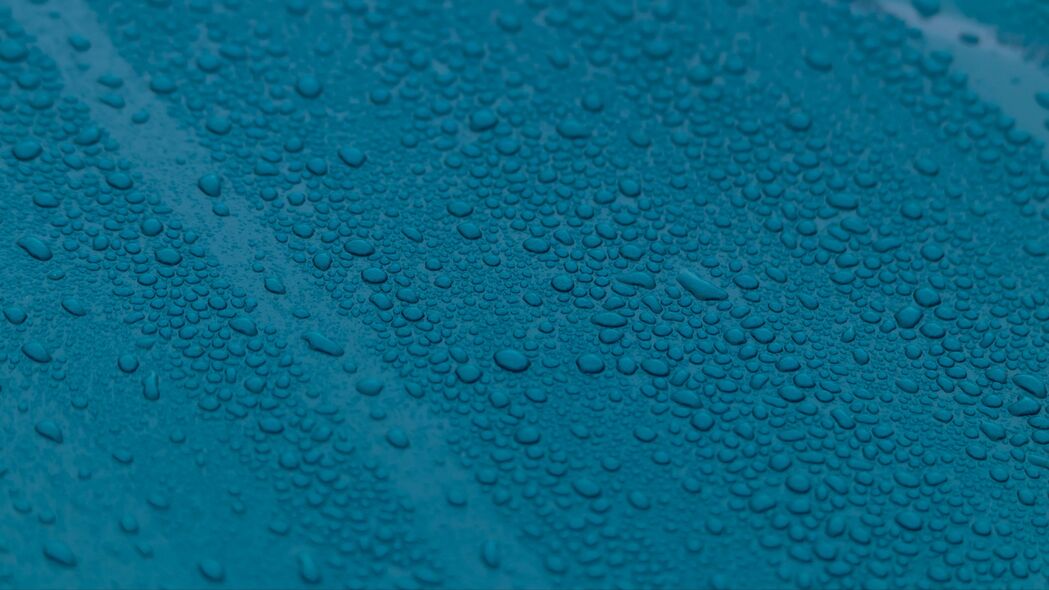 表面 水滴 水 蓝色 宏观 4k壁纸 3840x2160