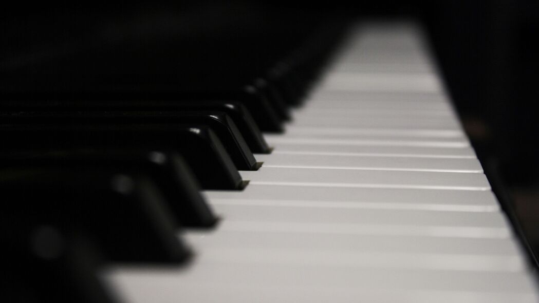 钢琴 按键 音乐 黑白 4k壁纸 3840x2160