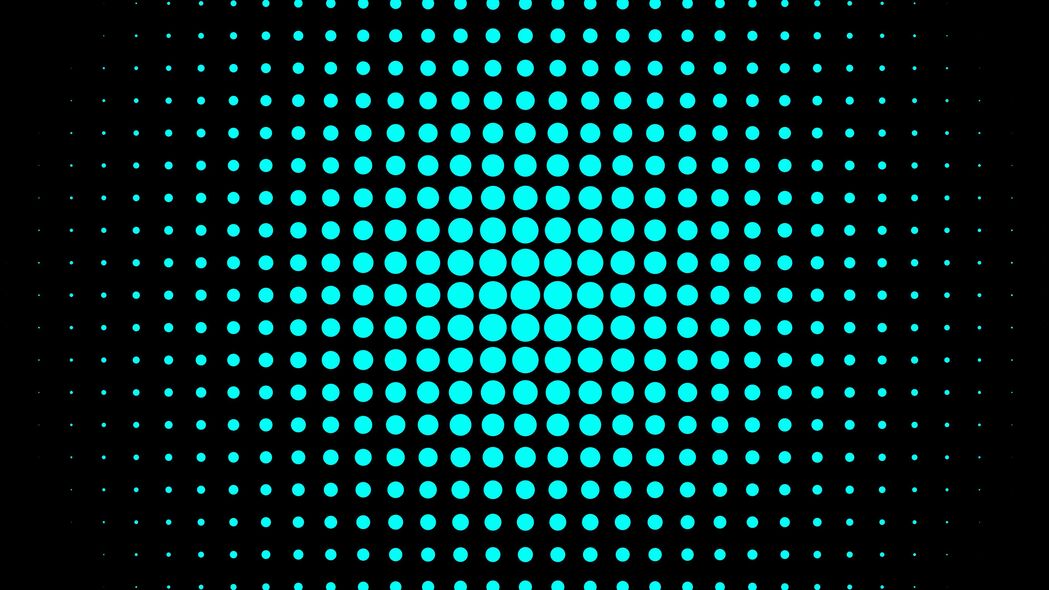圆形 点 抽象 蓝色 4k壁纸 3840x2160