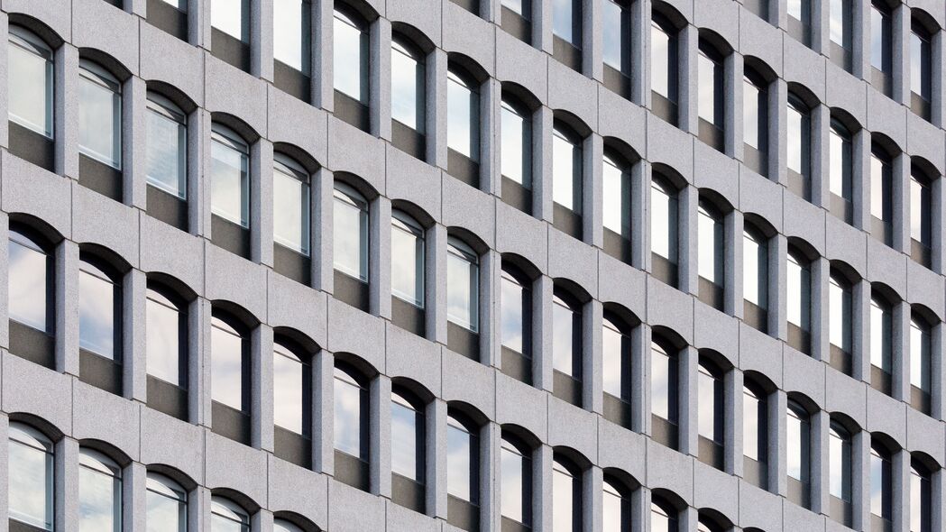建筑 建筑 窗户 灰色 4k壁纸 3840x2160