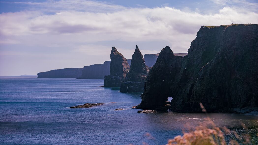 岩石 海洋 自然 风景 4k壁纸 3840x2160