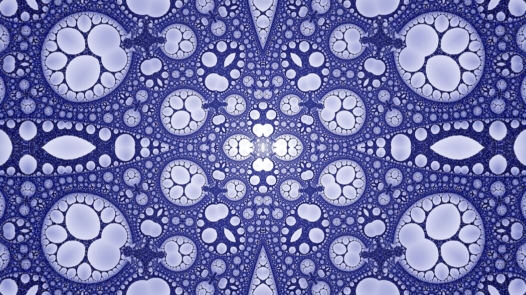 3840x2160 分形 圆形 形状 抽象 紫色壁纸 背景