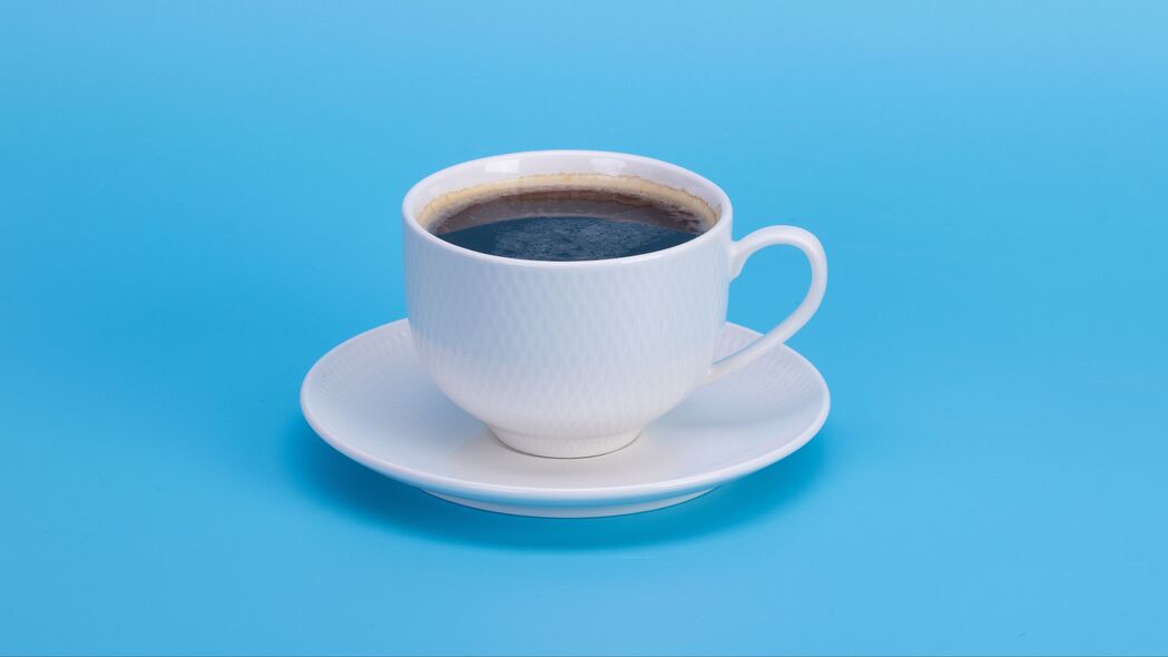 咖啡 饮料 杯子 蓝色 4k壁纸 3840x2160