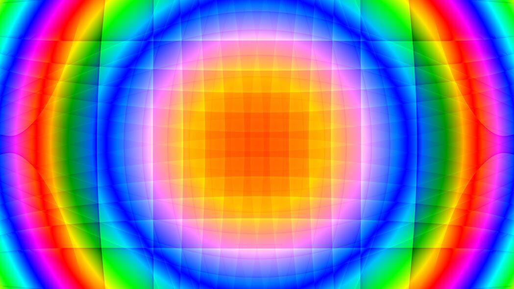 圆形 形状 彩虹 彩色 抽象 4k壁纸 3840x2160