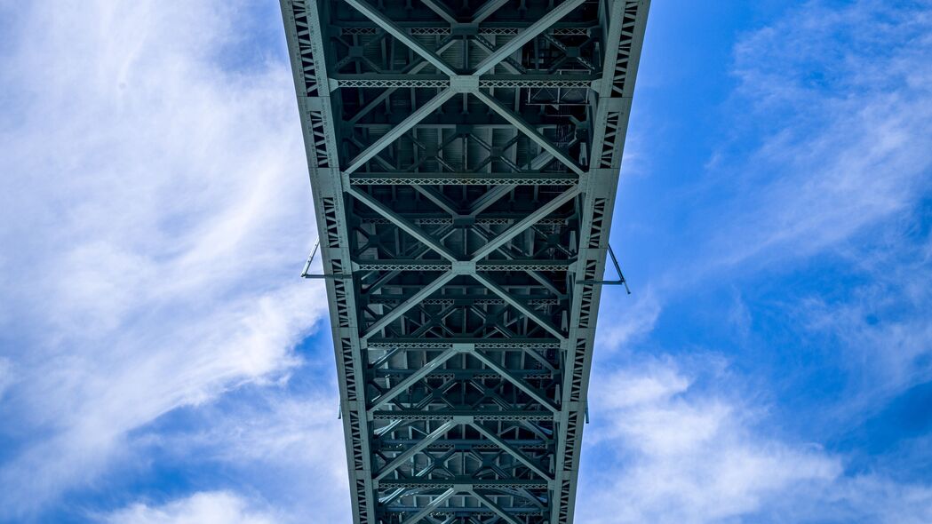 桥梁 结构 天空 仰视 4k壁纸 3840x2160