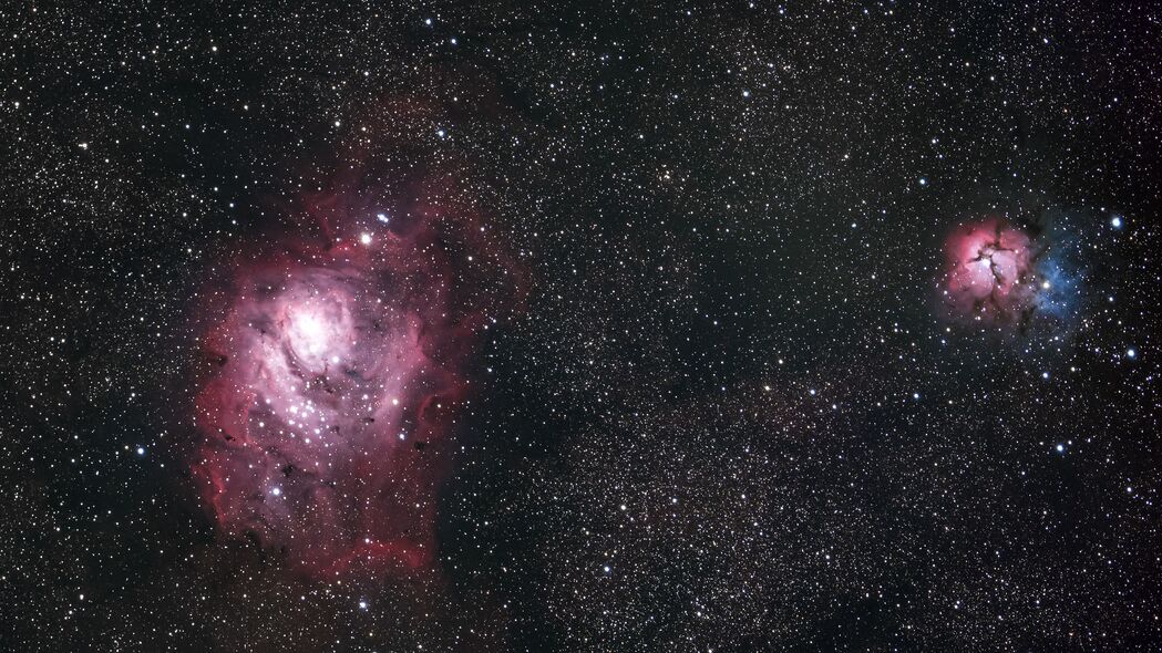星系 星云 恒星 红色 太空 4k壁纸 3840x2160