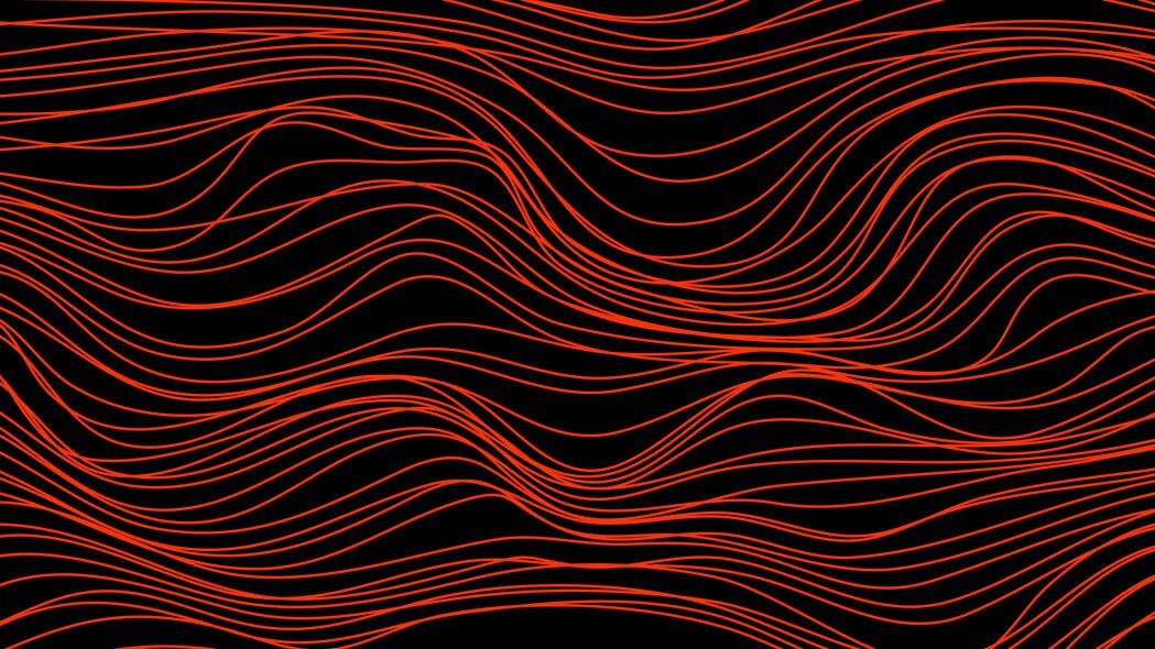 行 波浪 失真 红色 抽象 4k壁纸 3840x2160
