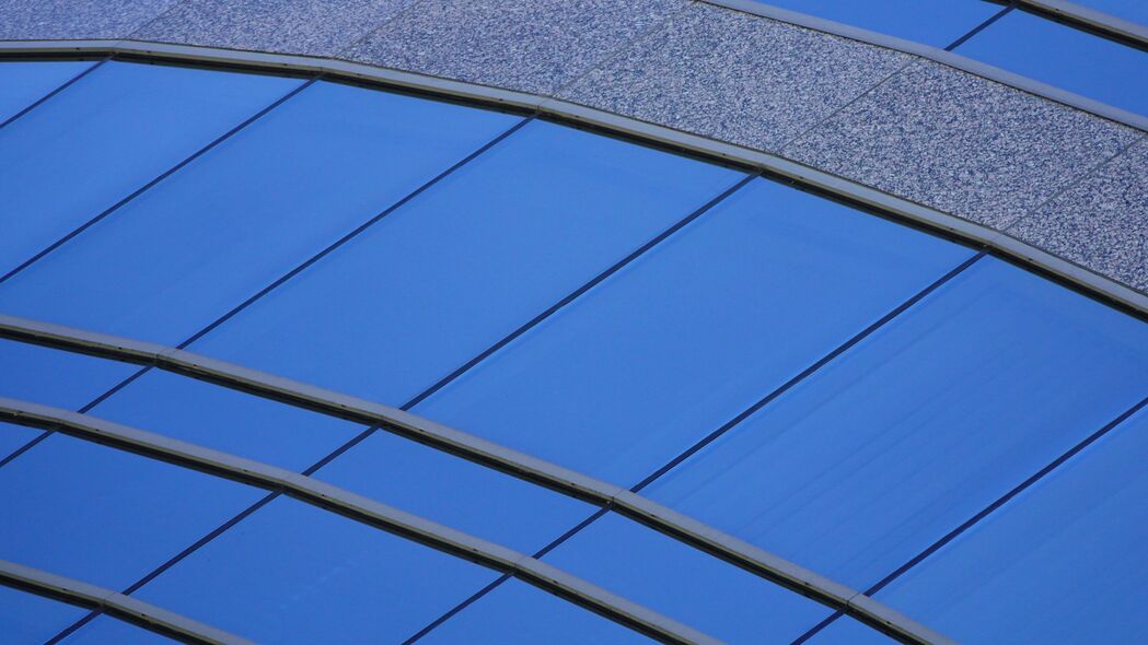 建筑 立面 建筑 玻璃 蓝色 4k壁纸 3840x2160
