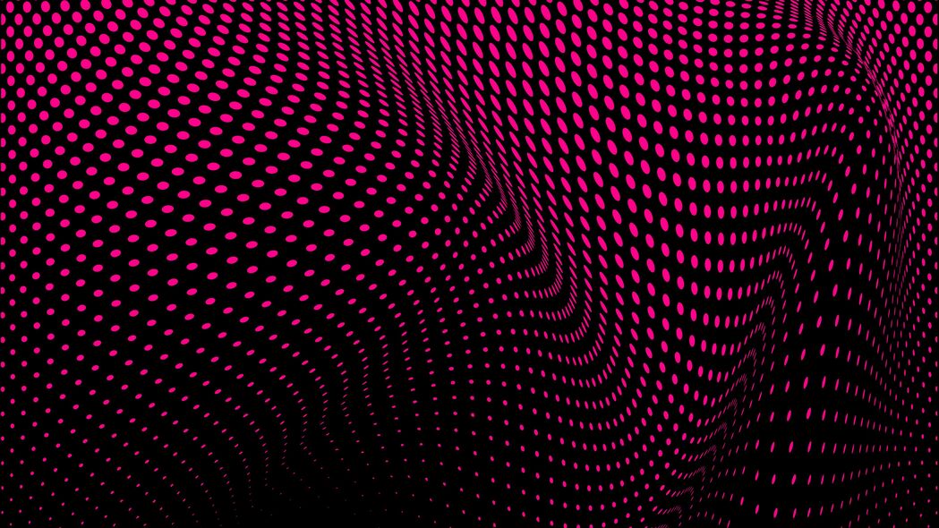 点 圆圈 网格 失真 抽象 粉红色 4k壁纸 3840x2160