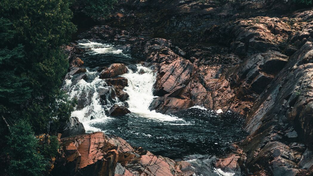 岩石 河流 水体 自然 4k壁纸 3840x2160