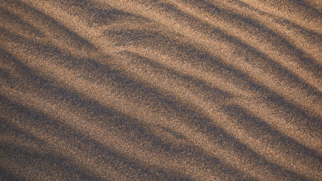 沙子 波浪 表面 棕色 4k壁纸 3840x2160