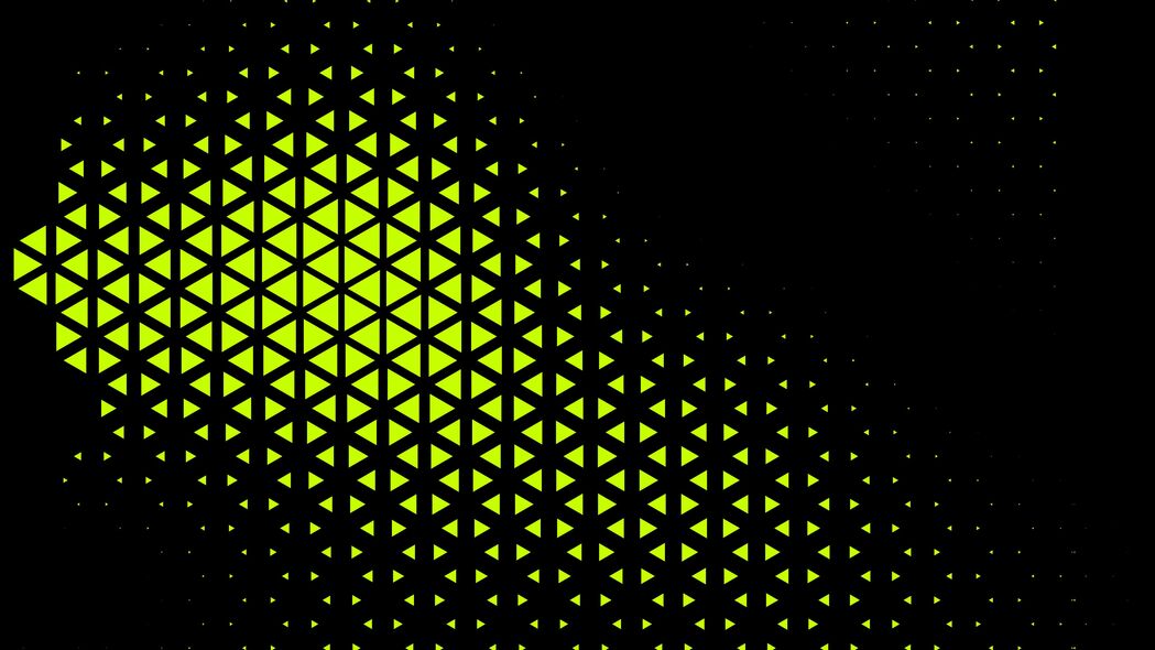 三角形 形状 抽象 绿色 4k壁纸 3840x2160