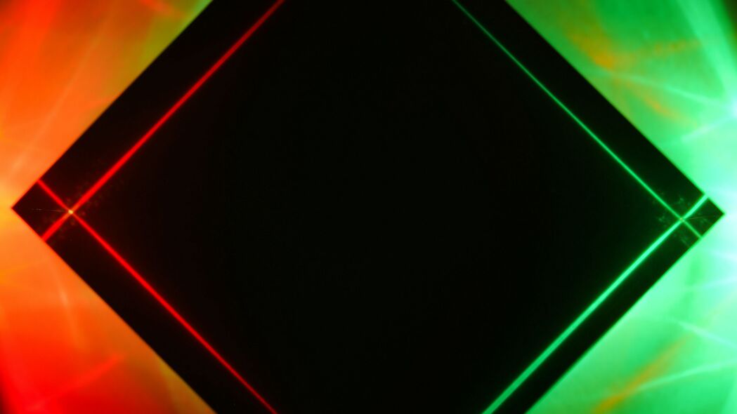 菱形 霓虹灯 光 彩色 抽象 4k壁纸 3840x2160