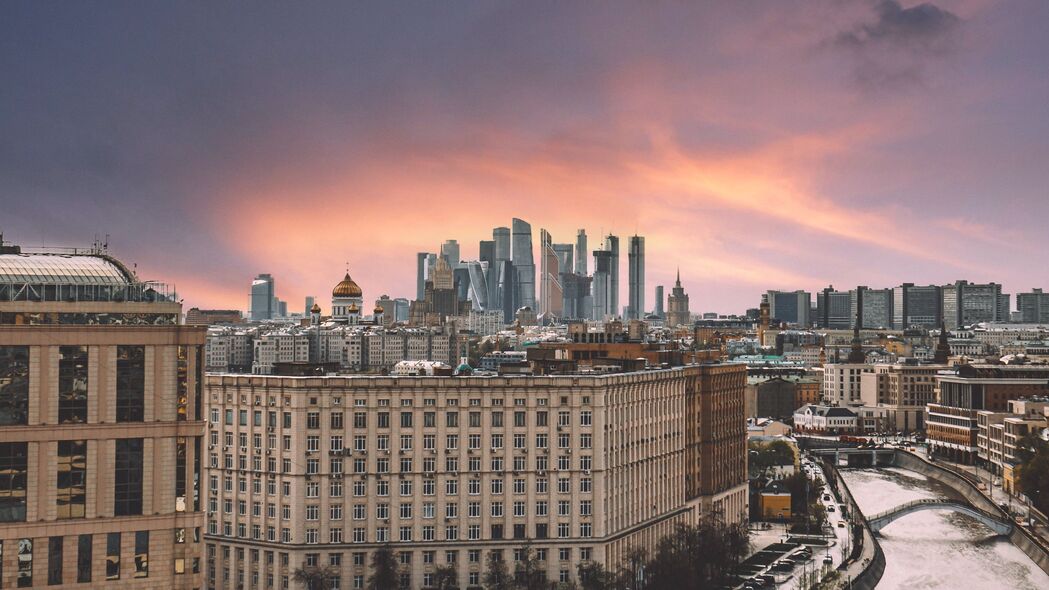 城市 建筑 建筑 鸟瞰图 莫斯科 4k壁纸 3840x2160