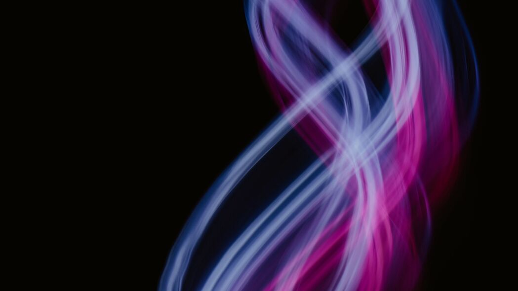光 线条 曲线 抽象 紫色 4k壁纸 3840x2160